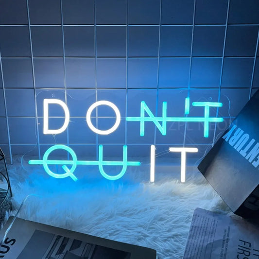 DON'T QUIT, DO IT' Neon Sign – Motivational Wall Art.