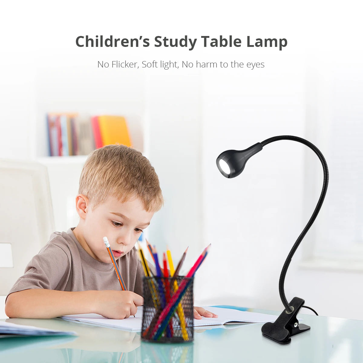 USB LED Clip-On Reading Lamp – Flexible & Portable.